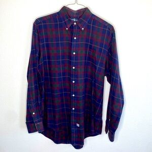 Men’s polo Ralph Lauren button up L vintage
